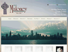 Tablet Screenshot of maloneyfuneralhome.com
